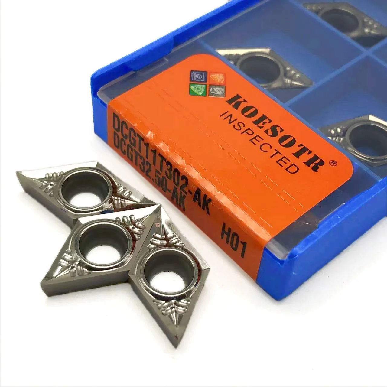 알루미늄 터닝 CNC 선반 가공 공구, 오리지널 인서트 밀링 커터, DCGT11T302, DCGT11T304, DCGT11T308, AK H01