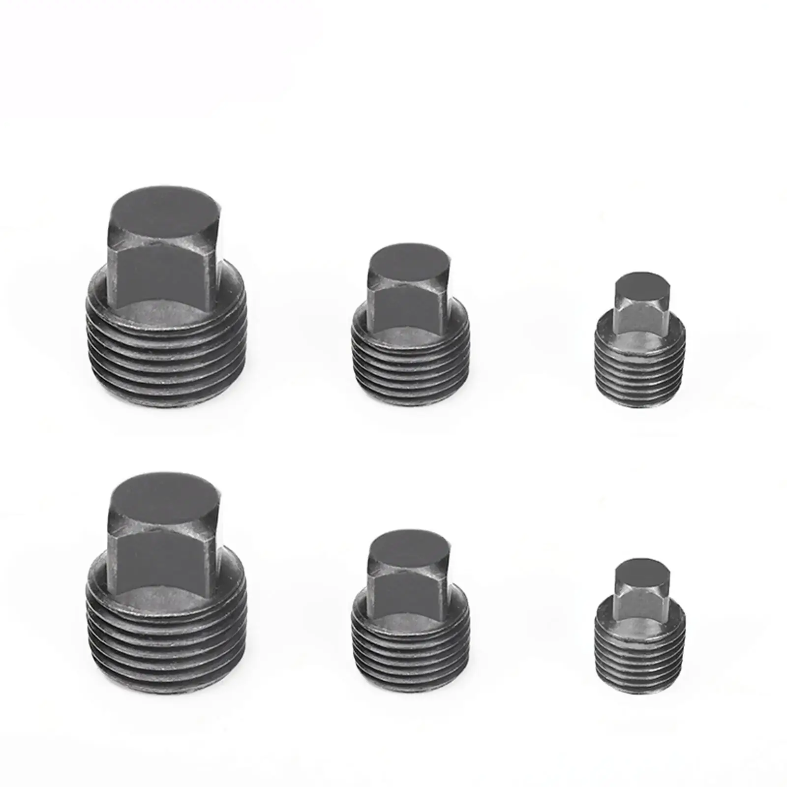 

1/8" 1/4" 3/8" 1/2" 3/4" 1" BSPT Male Carbon Steel End Plug With Flange Hex Head Hydraulic