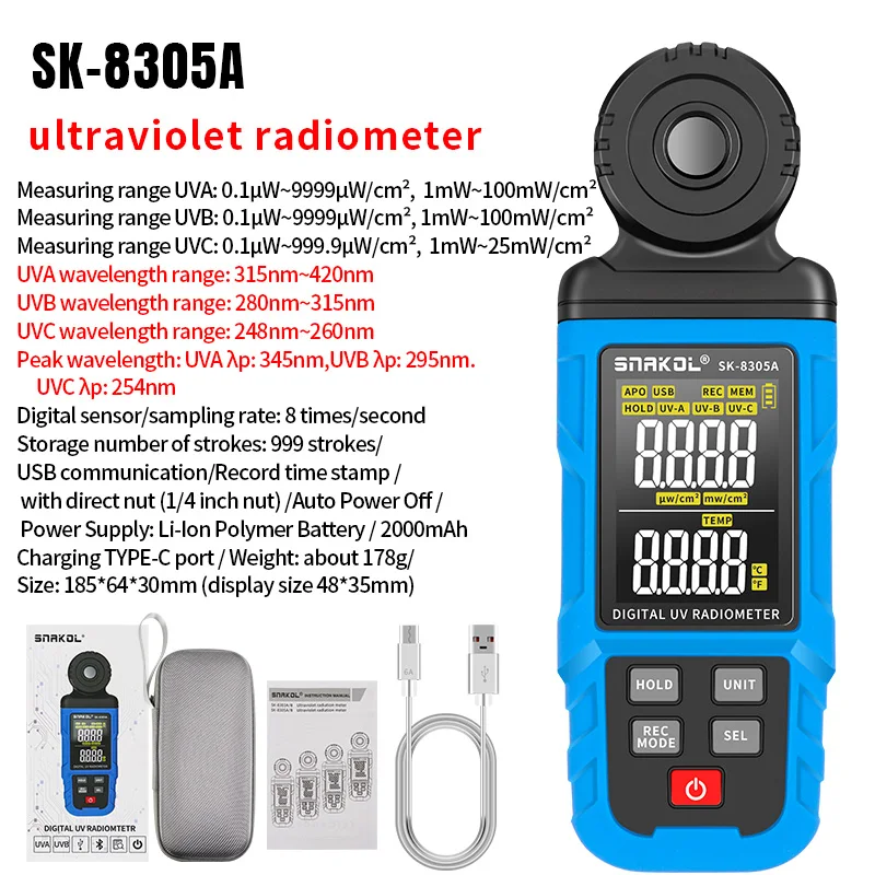 Light Meter Digital Illuminance Meter Handheld Lux Tester LCD 0.5-300,000 Lux/Fc Pocket Luxmeter Photometer Grow Plants image 4
