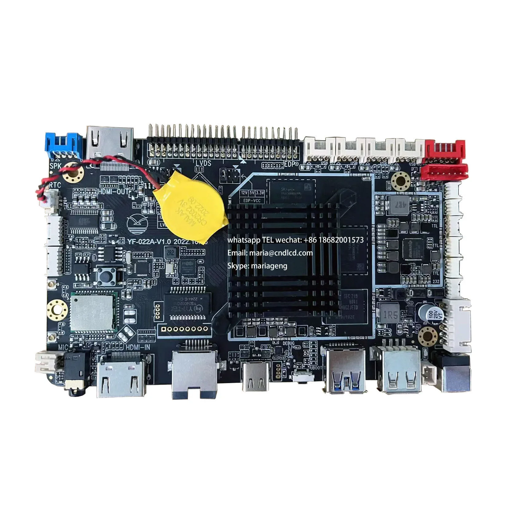 high quality industrial grade 8-core CPU RK3588  android 12 Linux RAM 4GB+ ROM 32GB POE function Debian Motherboard