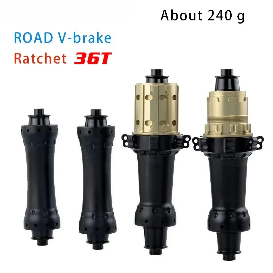 R240SL V Brake Hub 20 24 Hole 54T 2:1 Ratchet for  11 12 Speed Gravel Bike Wheel