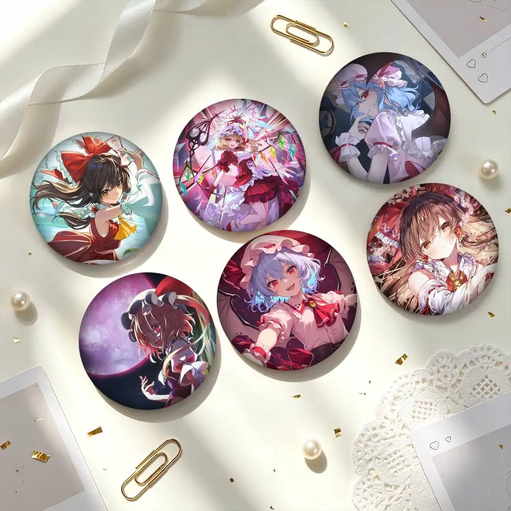 G-Game Touhou Project  25mm 32mm 44mm 58mm 75mm Brooches Badges Pins for Accessories Gift