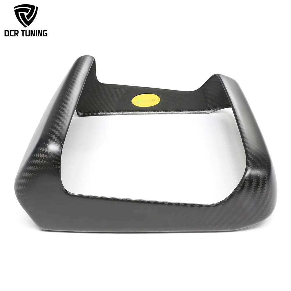 For Tesla 2023+ Model X Interior Dry Carbon Rear Seat Screen Frame Cover MODEL S Real Carbon Fiber Display Screen Bezel Overlay