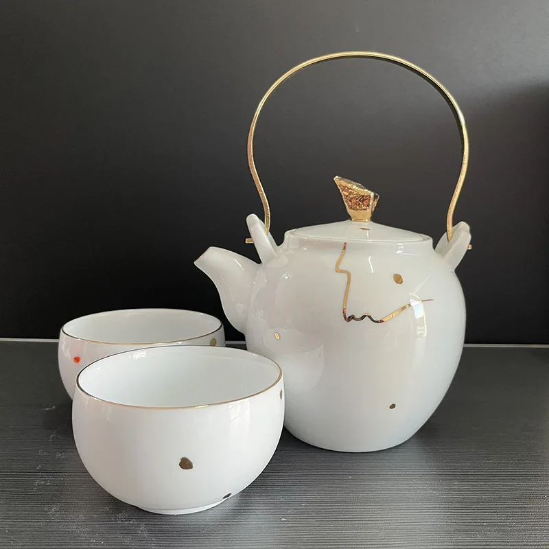 1 قطعة براد شاي سيراميك المنزلية فنجان شاي الكونغ فو النمط الصيني Pu Erh طقم شاي كوب رئيسي من السيراميك غرفة المعيشة لوازم سطح المكتب