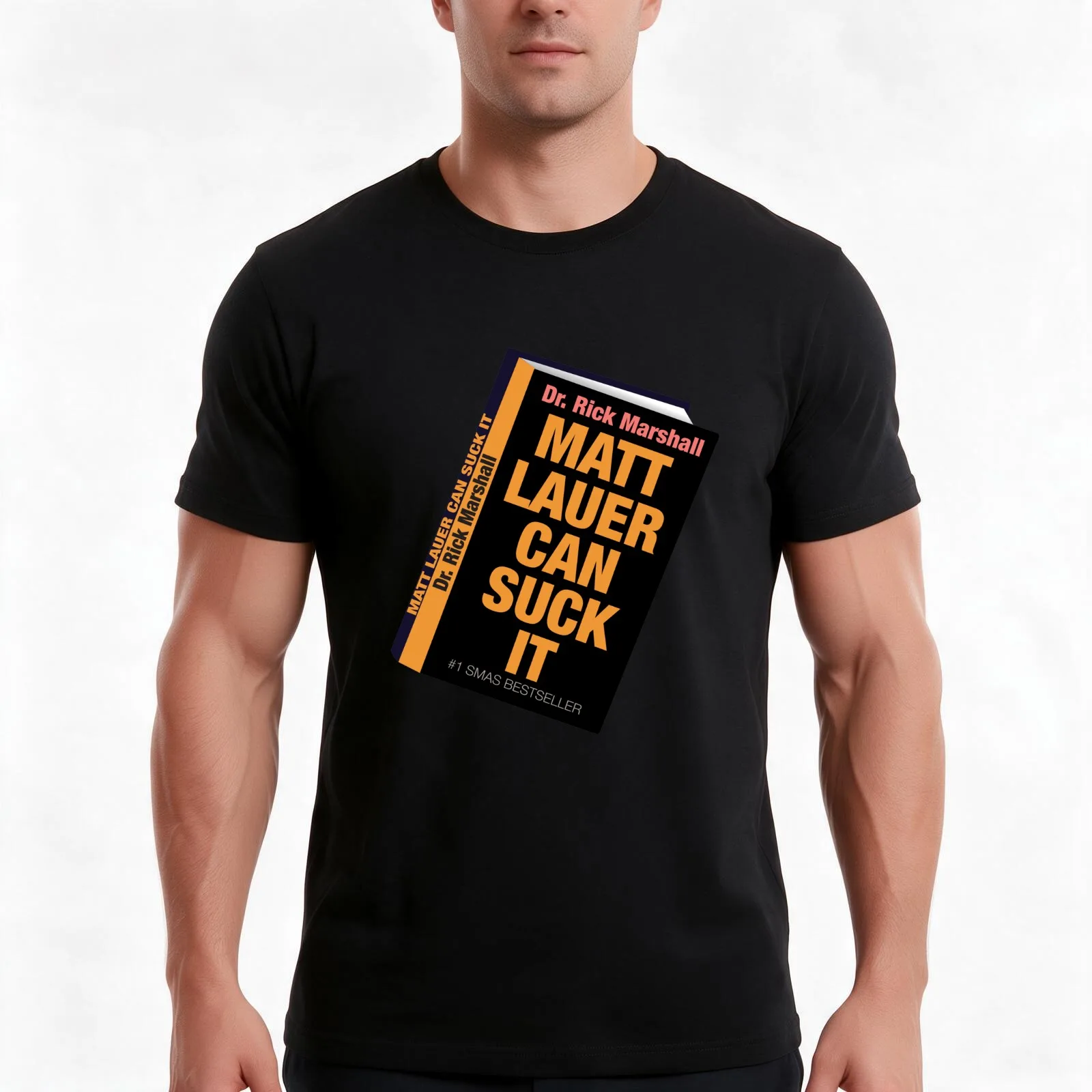 Will Ferrell Matt Lauer Can Suck It Book T-Shirt Summer Casual Cotton Tee Oversized Streetwear Tops Vintage Graphic Print