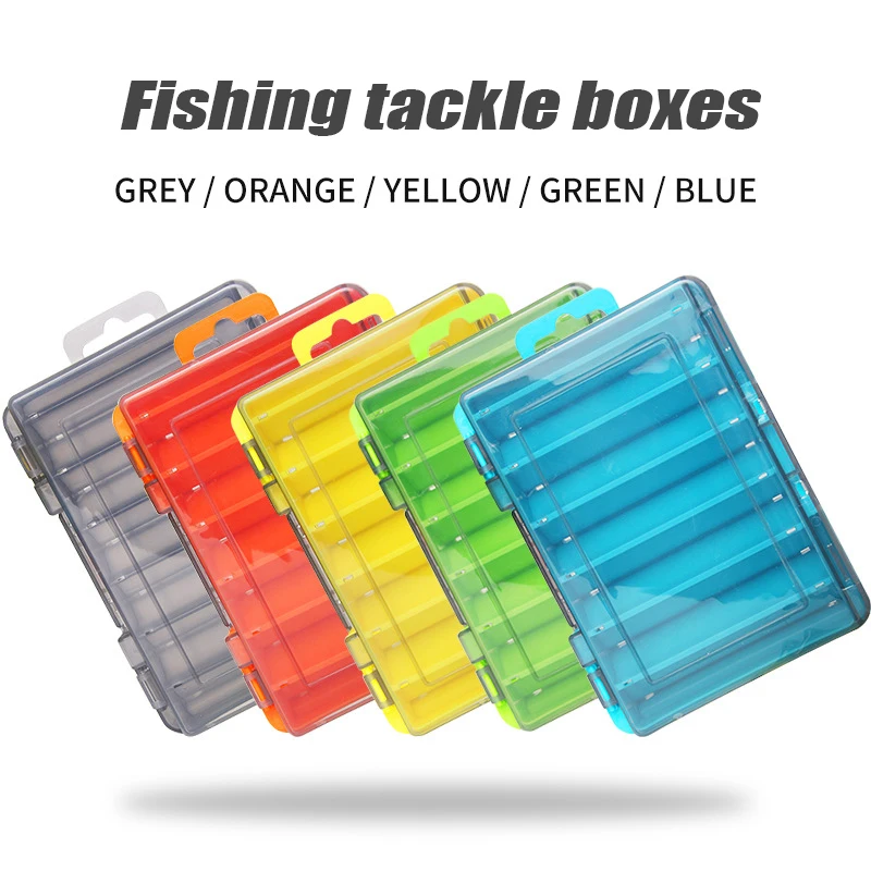 

Doublex Sided Fishing Tackle Box 12 Cells Bait Lure Hook Storage Box Fishing Tool Accessories Storage Box For Wobblers