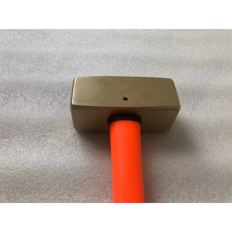 Non Sparking Tools  Red Copper 1kg Sledge Hammer  Type With Fiberglass Handle  Suitable  for Various Fields