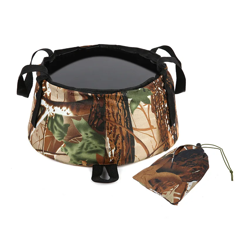 

Outdoor Portable Foldable Water Bucket Large Capacity Water Storage Bag Waterproof Round Water Basin for Camping Hiking Fishing