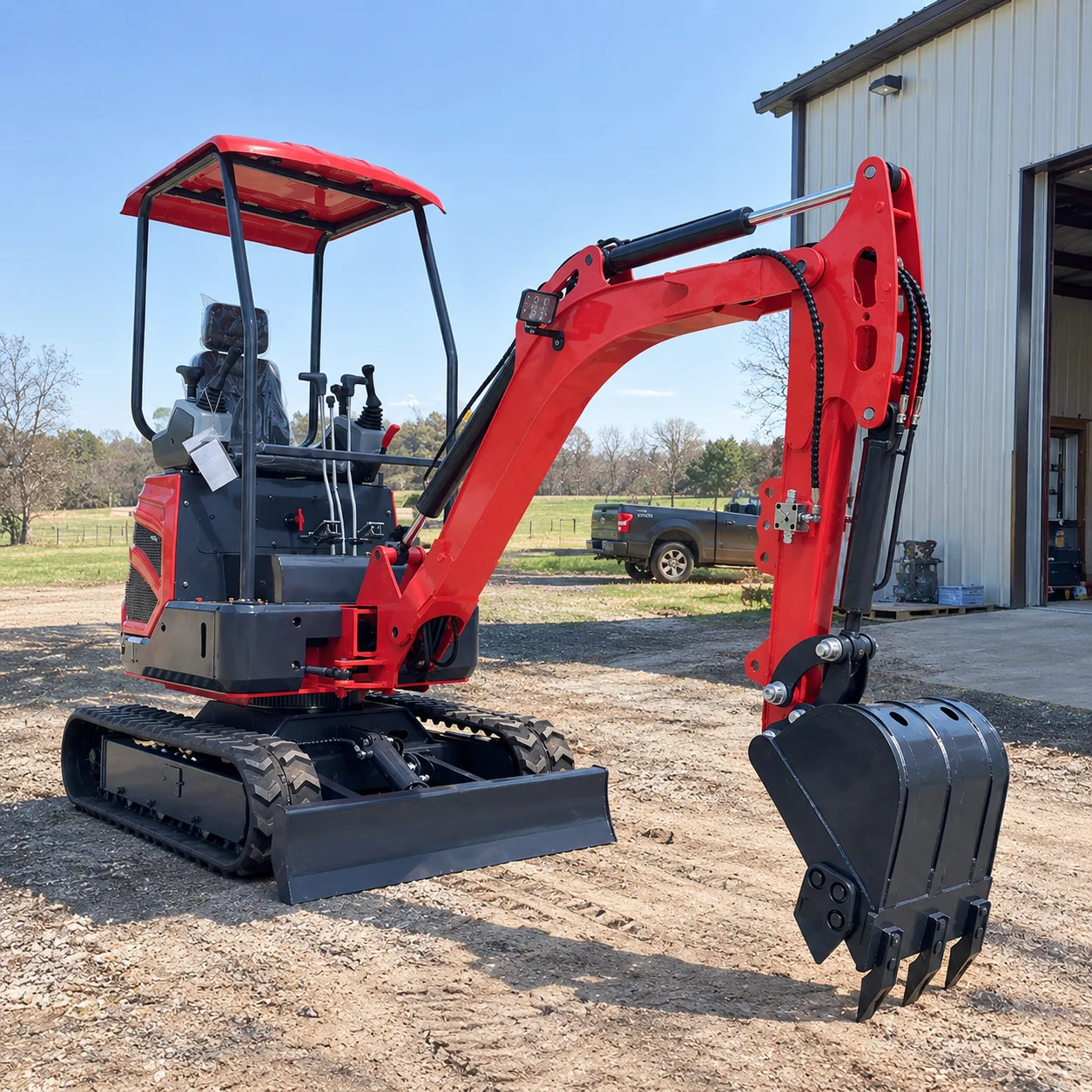 Heavy Equipment Working - Excavadora de orugas compacta de 1.8