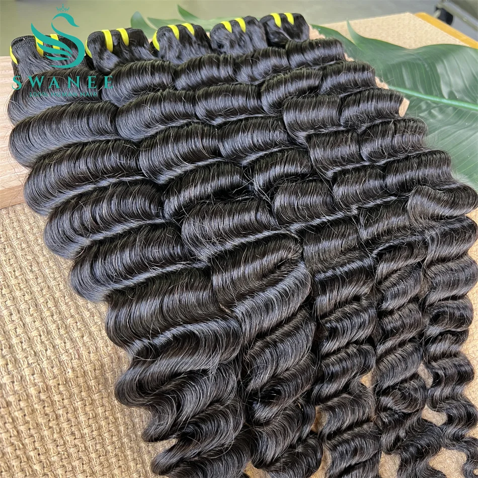 

Наборы волос Deep Wave из натуральных вьетнамских необработанных волос, пряди для наращивания, натуральные волосы для женщин.