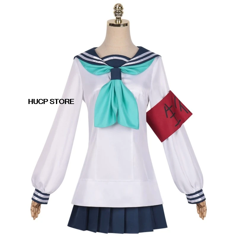 Anime My Deer Friend Nokotan Nekoyamada Neko Cosplay Costume Wig White JK Shirt Skirt Sailor Suit Woman Lovely Campus Uniform