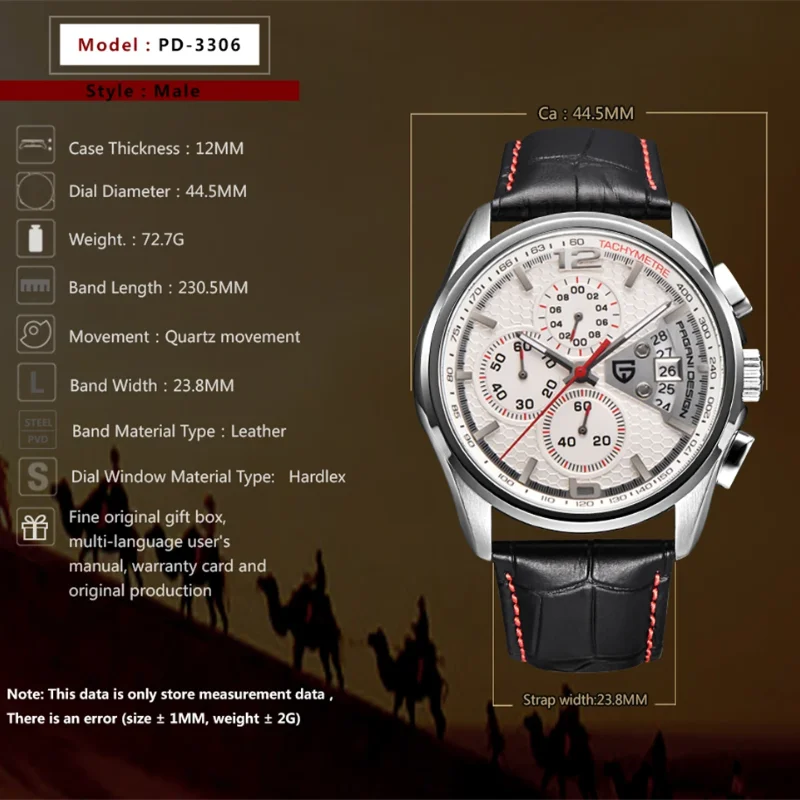 PAGANI DESIGN 100M Waterproof Mechanical Men's Watch Classic Luxury Automatic Business Sport Clock for Male