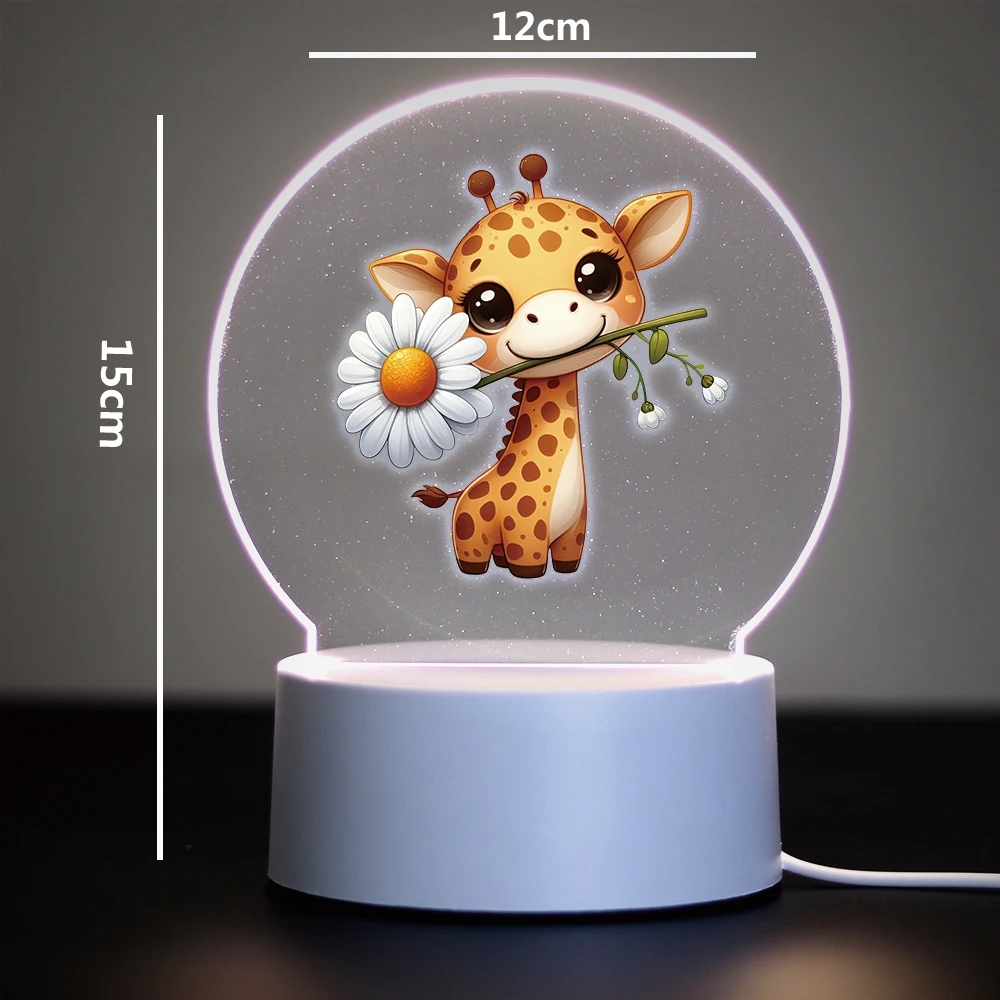 animal Creative Led Table Lamp Acrylic Night Lights Gift Led Night Light For Home Room Decoration Nightlight