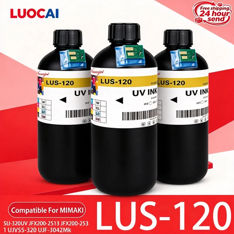 LUS-120 Soft UV ink With one time use chip For Mimaki SIJ-320UV JFX200-2513 JFX200-2531 UJV55-320 UJF-3042Mk II EX printer