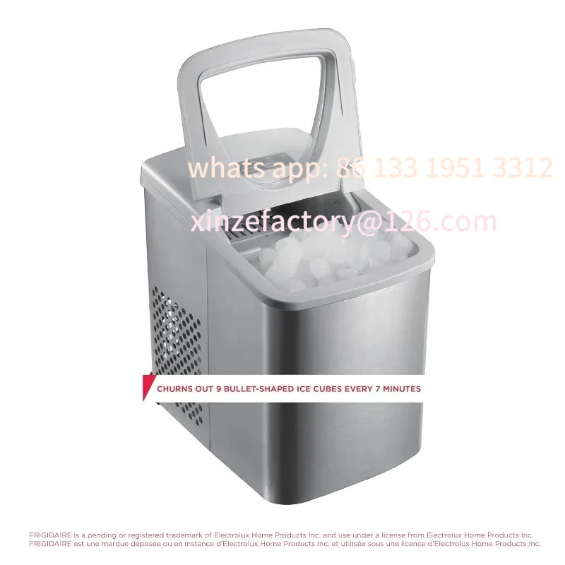 

Customizable NEW 26 Lbs Per Day Portable Compact Maker, Ice Making Machine, Stainless, Medium