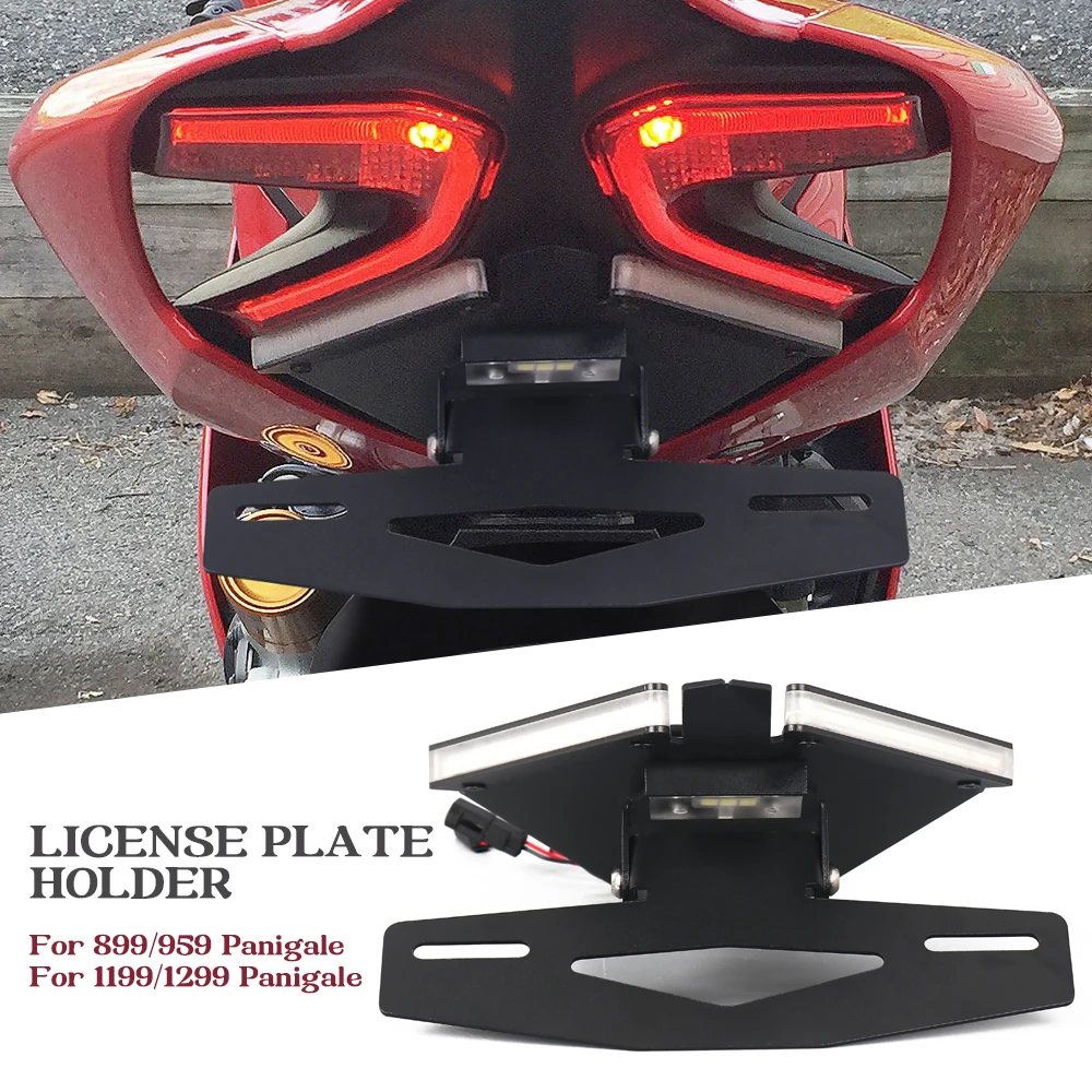 

Tail Tidy For Ducati Panigale 899 959 1199 1299 Motorcycle Accessories License Plate Holder Bracket Fender Eliminator Kit