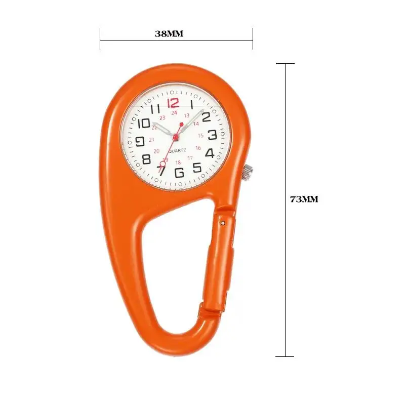 Carabiner Clip Pocket Watch for Nurse FoMedical Sports Watches Vintage Clock Mountaineering Sports Equipment Dropshipping  gifts