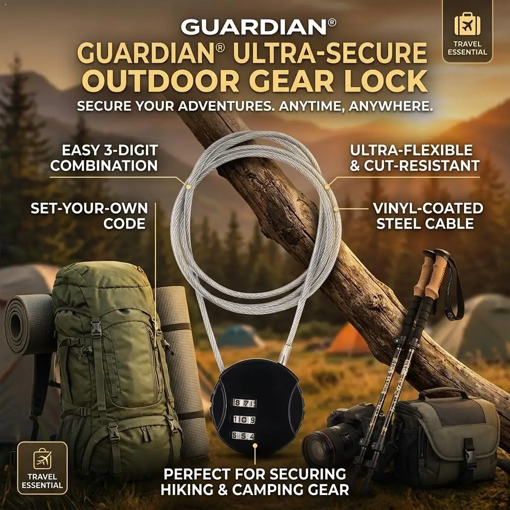 Motorcycle Helmet Lock Extended Wire Rope Combination Lock 3 Digit Code Lock Password Motorcycle Helmet Metal Keyed Padlock