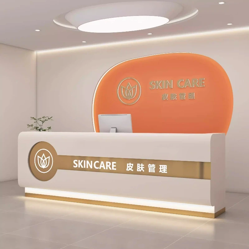 خادم صالون تجميل الأعمال أمين الصندوق المنزل عداد الاستقبال العملاء مكتب الاستقبال مكتب مكافحة المظهر الصناعي مكتب الاستقبال #4