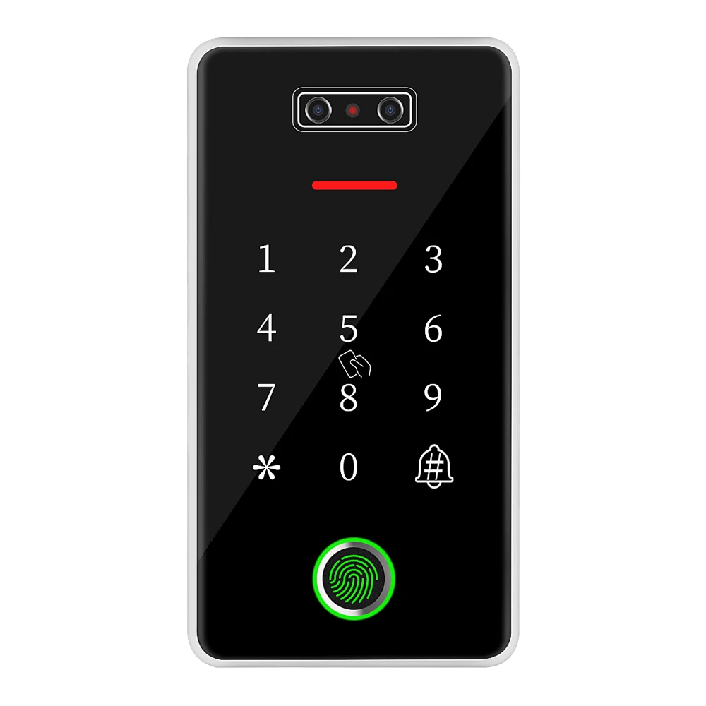 

TTLOCK Biometric face and Fingerprint Access Control Keypad supports G2 Gateway TTHotel TTRenting 13.56 RFID Reader Door Opener