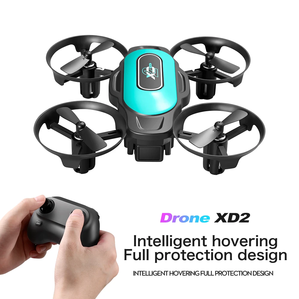 Mini 2.4G RC Portable Drone XD2 Quadcopter Headless Mode 360° Roll Professional Pocket Stunt Dron Toys Gifts