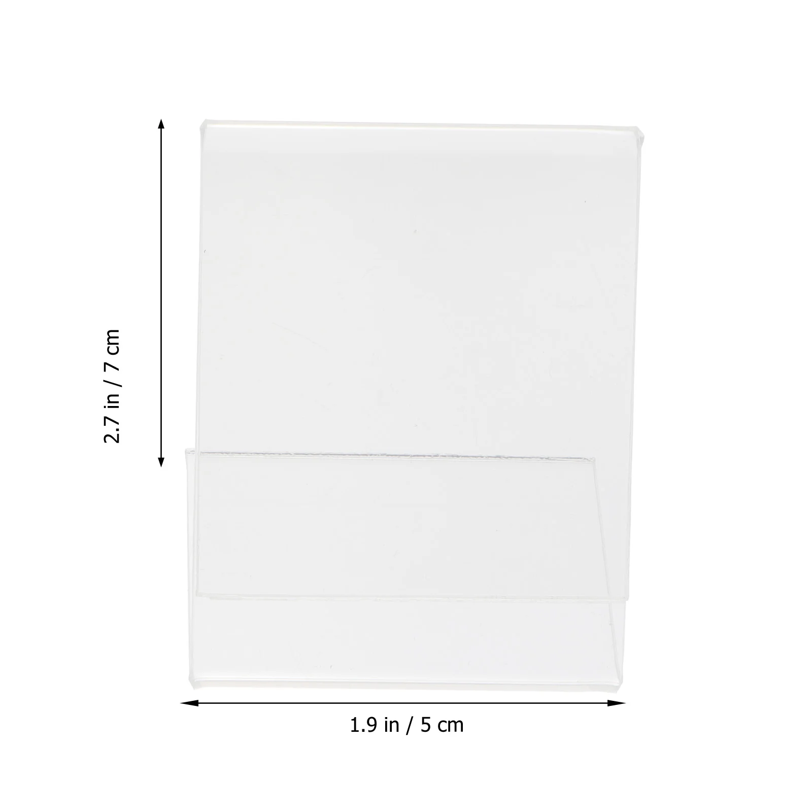 2 Stück QR-Code Acryl Display Stand Show Rack Desktop Form Halter Preisschild Kunststoff Regal