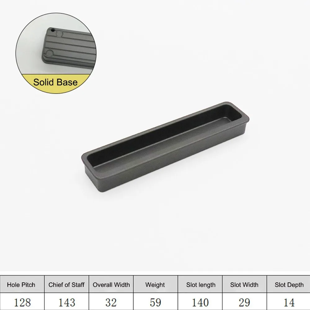 Aluminum Alloy Built-in Cabinet Door Handle Gold Black Grey Multifunctional Sliding Door Handle Furniture Hardware