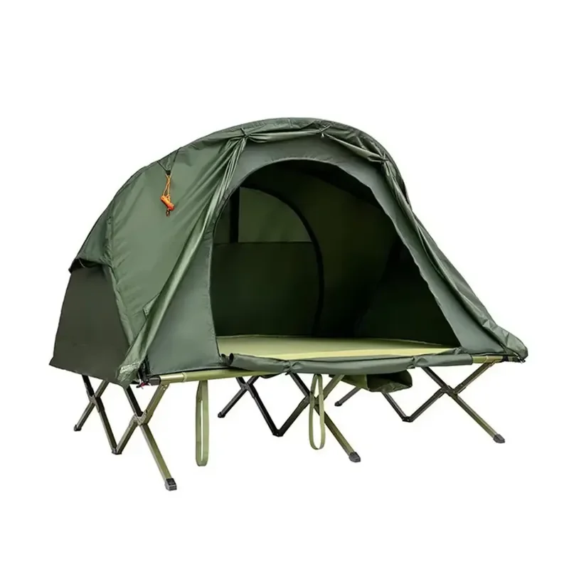 Professional Manufacture Custom Outdoor Tent Cot Pop up Automatic Fishing Camping Off-Ground Cot Tent