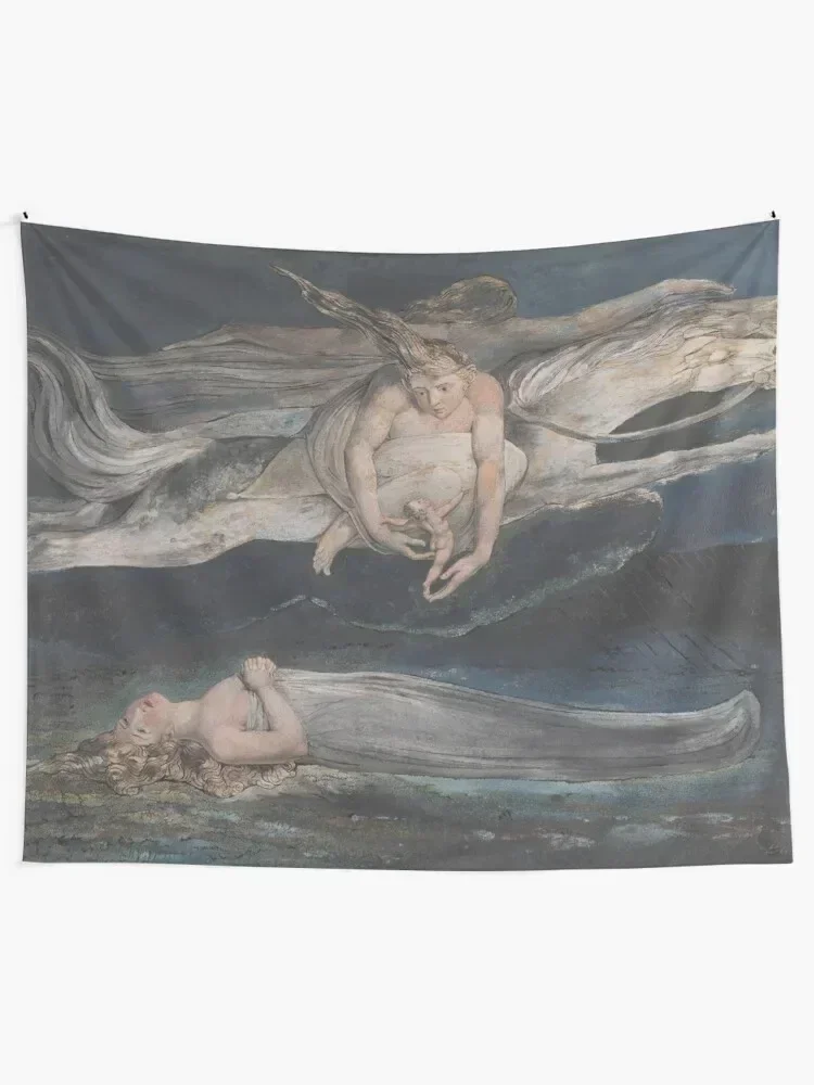 HD Pity by William Blake HIGH DEFINITION - Original colors Tapestry Bedroom Decor Aesthetic Japanese Room Decor Tapestry