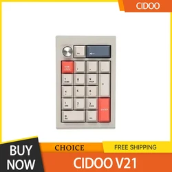 Cidoo V21 Wireless Keyboard Tri Mode Aluminium Alloy Wired Hot Swap Rgb Mechanical Keypad Computer Peripherals For Laptop Gifts