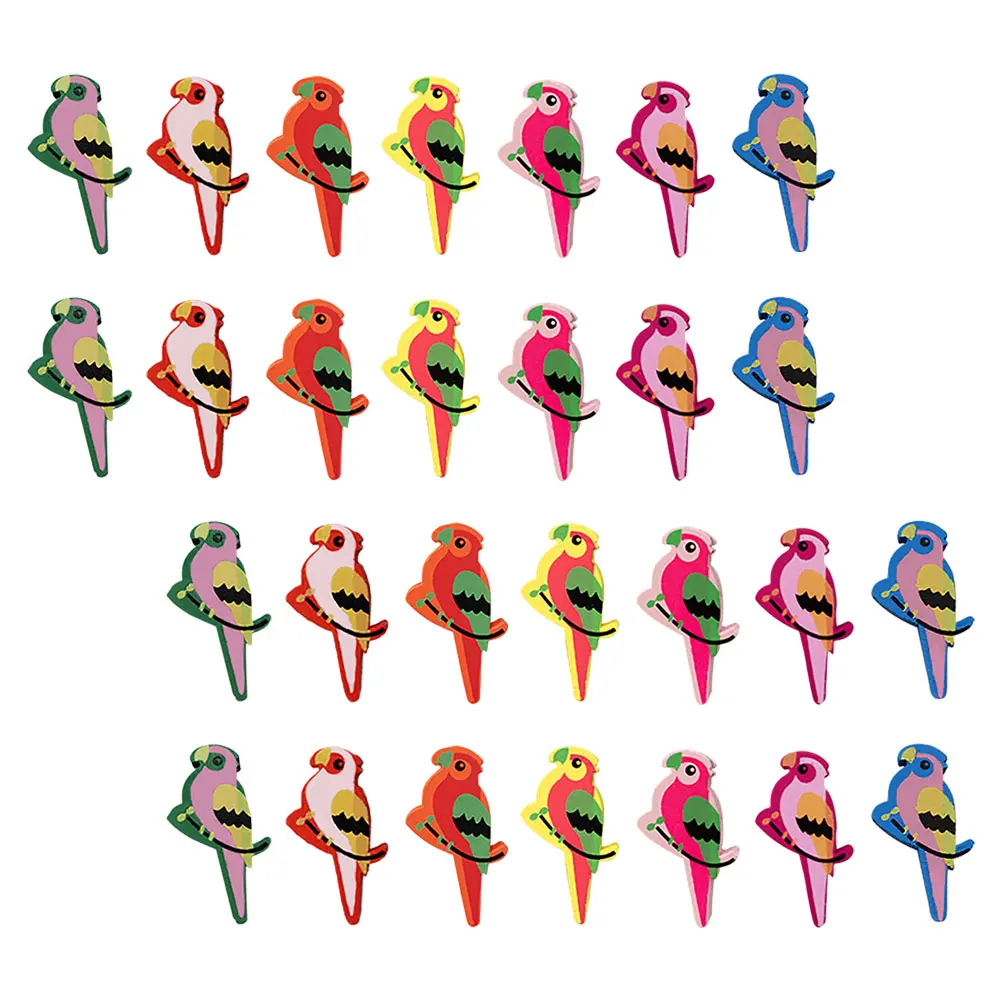 

30 Pcs Photo Wall Push Pins Bird Shaped Tacks for Cork Board Office Supplies Cute Metal Thumbtacks Boho Kawaii Novelty Cartoon