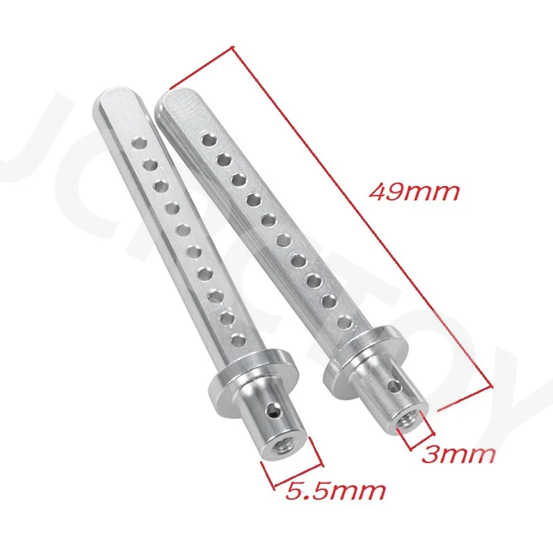 RC 4Pcs Aluminum Alloy Body Post Mount w/Clip For 1/10 RC Crawler Axial SCX10 D90 90021 90022 90027 90028 TF2 Tamiya CC01 Car