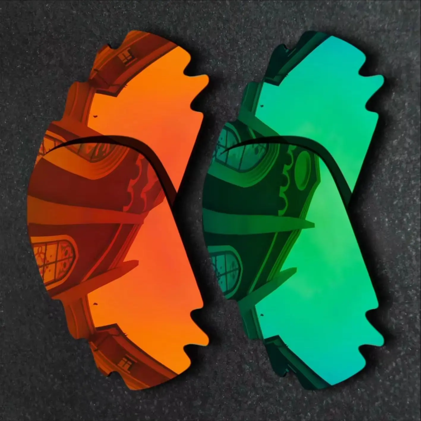 

Красные, оранжевые и нефритово-зеленые солнцезащитные очки, поляризационные сменные линзы для Oakley Jawbone Vented