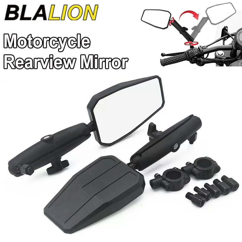 WB1 2 PCS Espejos Retrovisores Modificados para Motocicleta Todoterreno Adventure Cruiser, para Beta RR Racing Junior Senior Enduro Xtrainer RS