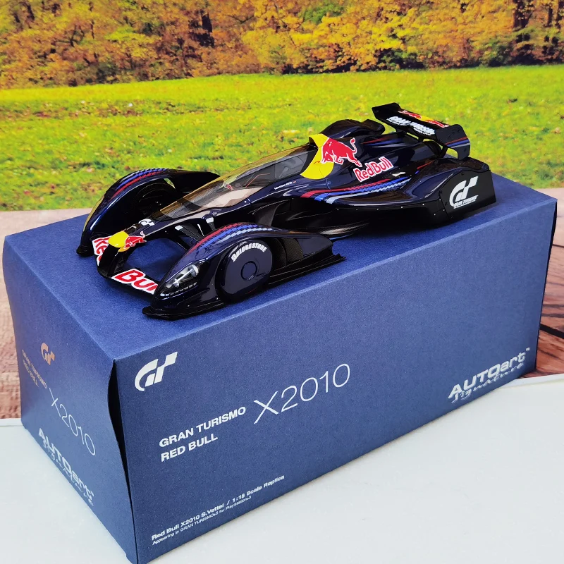 AUTOART 1:18 RED BULL X2010 GT5 game version of car model Static alloy car model collection gift to friends and relatives 18108