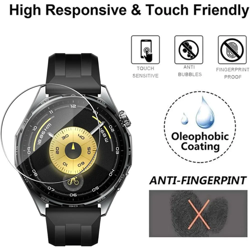 BEHUA Film Pelindung HD Lembut untuk Jam Tangan Huawei GT6 GT6 Pro Jam Tangan Pintar Penutup Pelindung Layar Film Hidrogel Bukan Aksesori Kaca