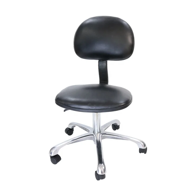 custom.ESD Emebiol Esd Chair Black Blue PU Leather Low Price Clean Room Industrial Laboratory Furniture Esd Office Chair