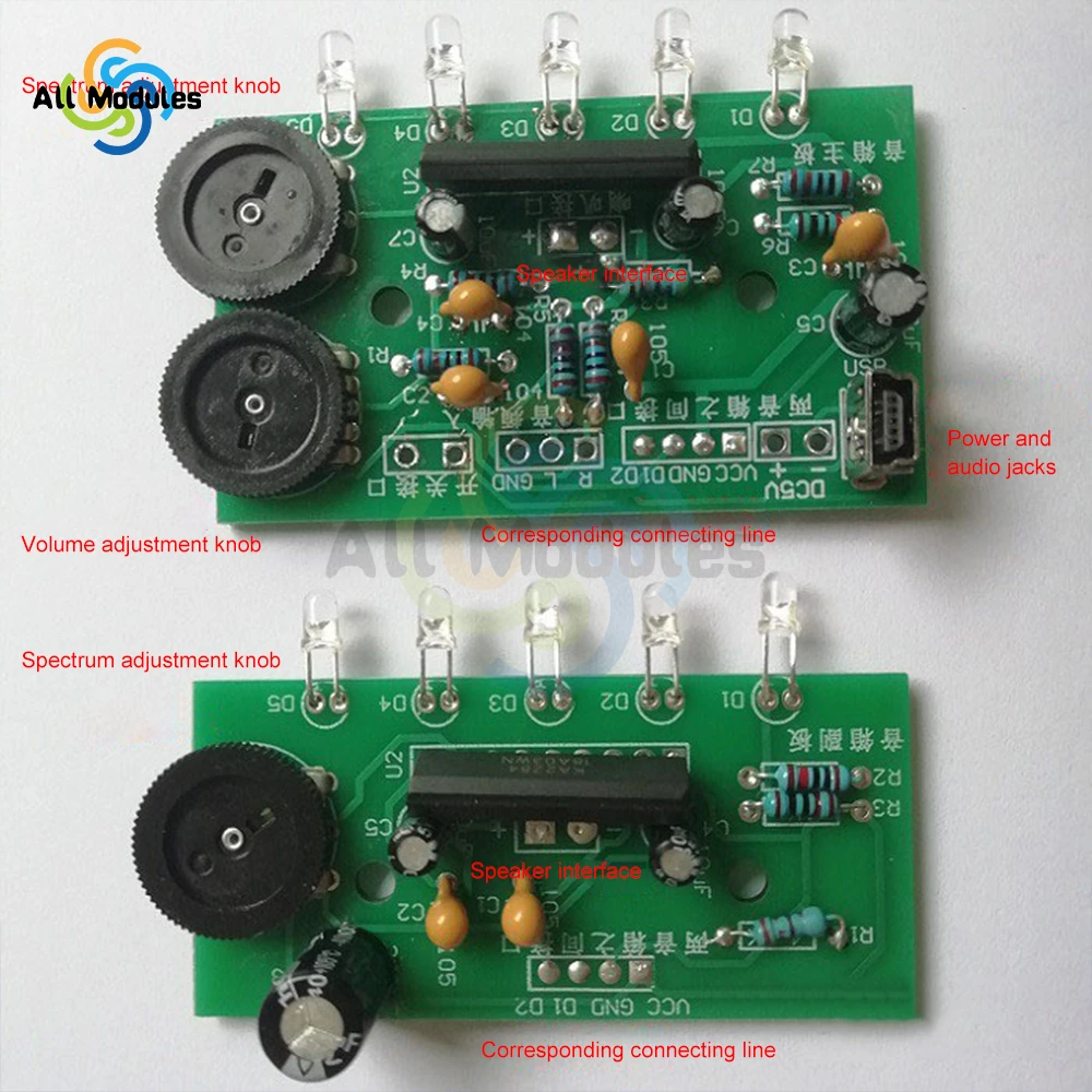 Imagem -03 - Mini Alto-falante Kit 3w Alto-falante Amplificador de Potência Computador Áudio Treinamento Prática Soldagem Eletrônico Faça Você Mesmo Peças Produção Alto-falantes