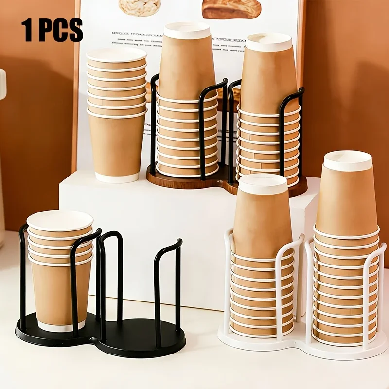 

1 piece, multi-functional disposable cup holder, plastic material, multi-layer design, light and compact, tea cup coffee cup storage, paper-plastic cup remover, key storage, home users, office employees, kitchen, desktop, cafe, bathroom, spa use