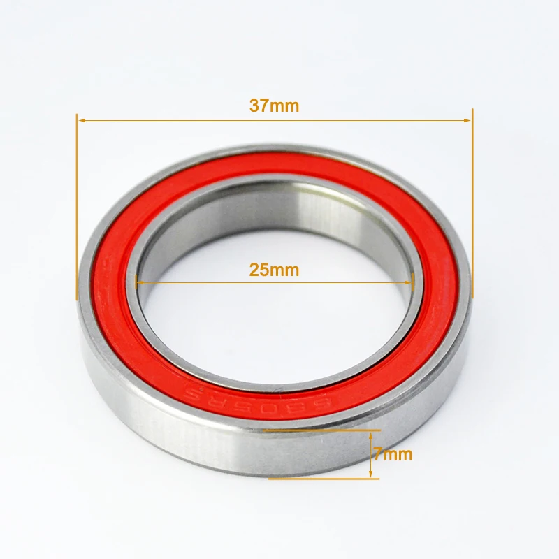 Rodamiento híbrido de cerámica 6805 2RS, rodamiento de 25x37x7mm, 6805RS, DDU de alta velocidad para bicicleta, 25mm, diámetro interior, rodamientos de bolas en miniatura finos