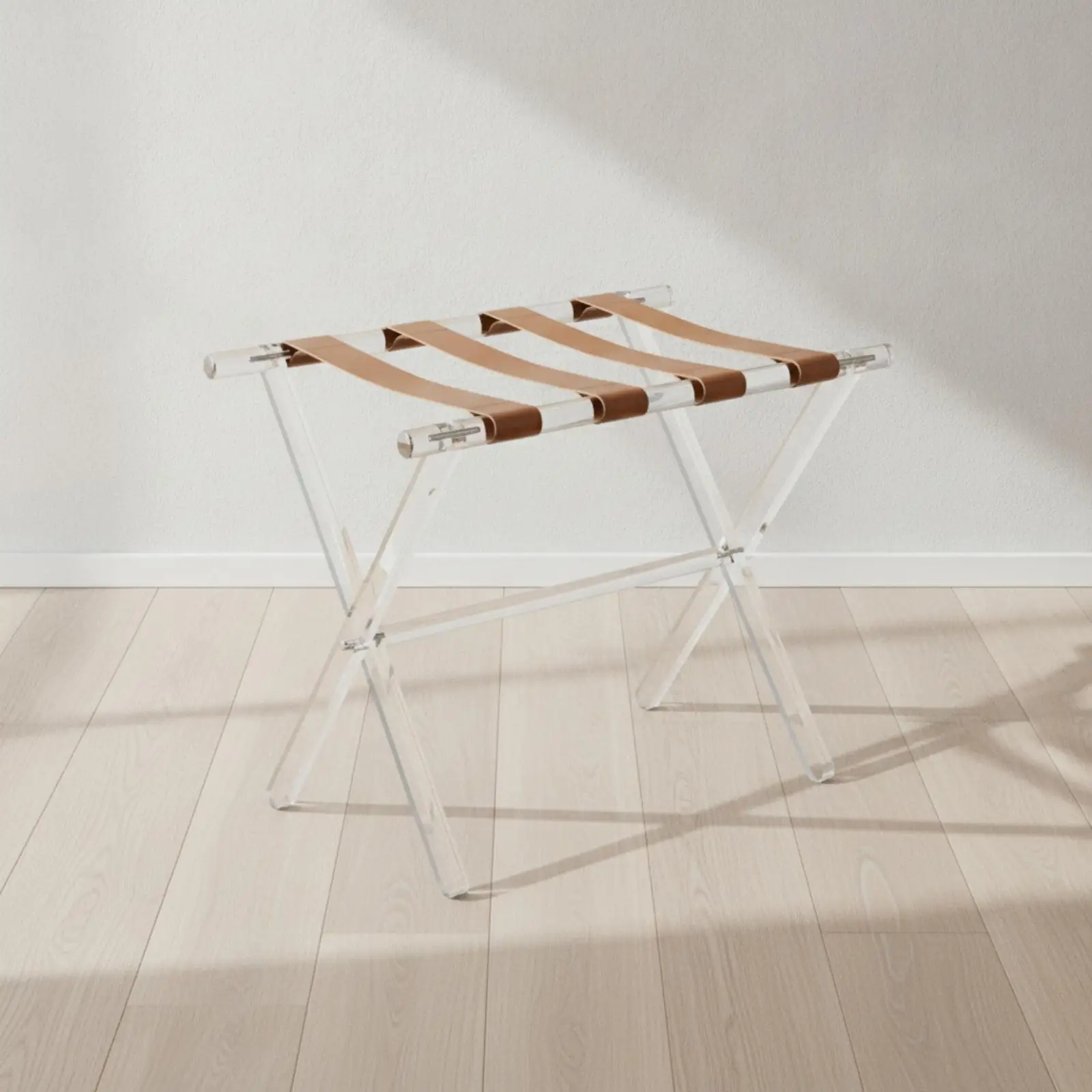 support-compact-pour-valise-avec-sangles-de-maintien-en-cuir-design-pliable-pour-hotel-chambre-d'hotes-bagages