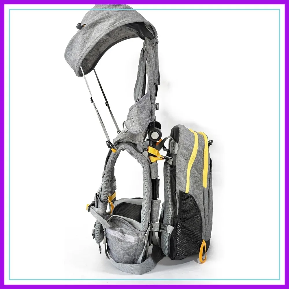 

OE Shoulder Hiking Carrier for Toddler 1-4 Years, Detachable Backpack & Sunshade, Foldable Frame, Compact for Day Hikes