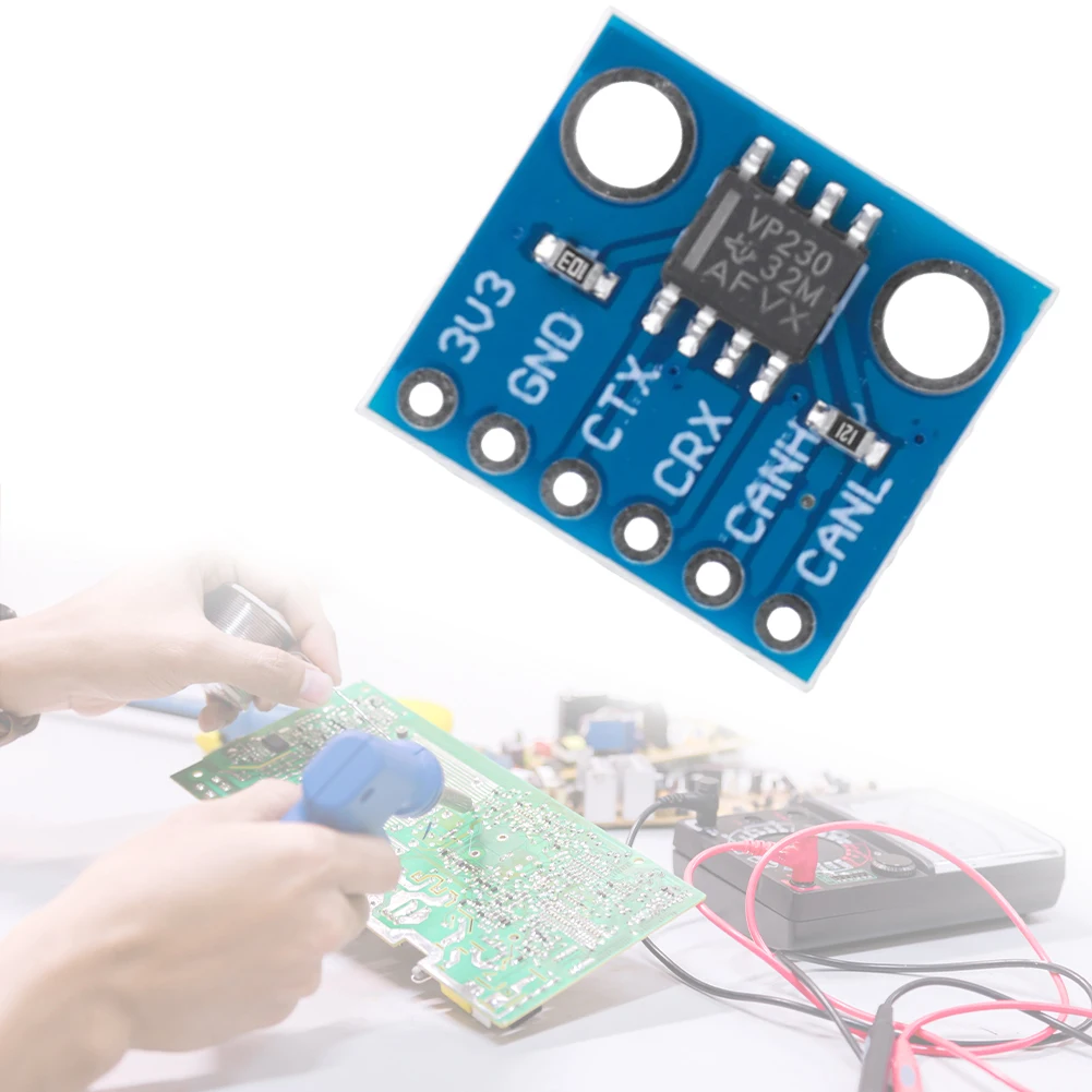 SN65HVD230 CAN Bus 1Mb/s Transceiver Communication Thermal Protection Module for Arduino Controller Board