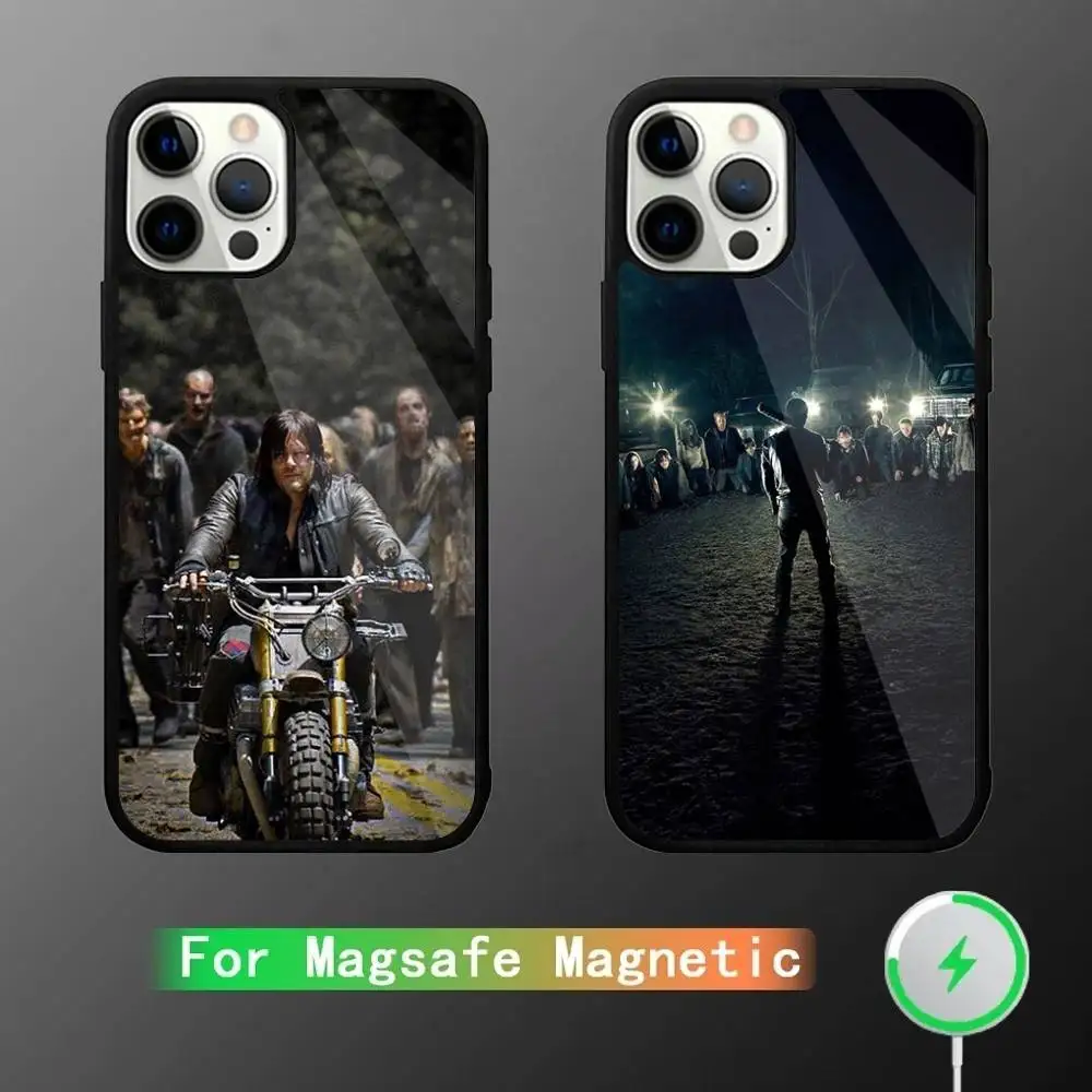 

TWD The Dead Phone Case For iPhone 17,16,15,14,13,12,11,Pro,Max,Plus,Mini,SE4,E Magnetic Magsafe Wireless Charging
