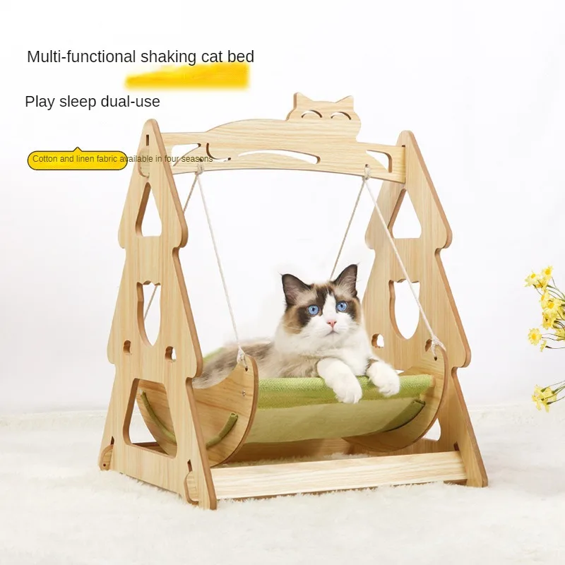 Cat nest summer cat bed summer cool nest pet cradle bed sofa four seasons large rocking bed puppy hammock