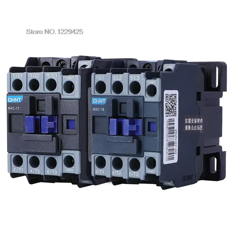 CHNT Kunlun AC contactor NXC-06 NXC-09 NXC-12 NXC-18 NXC-22 NXC-25 NXC-32 1NO+NC Instead of CJX2