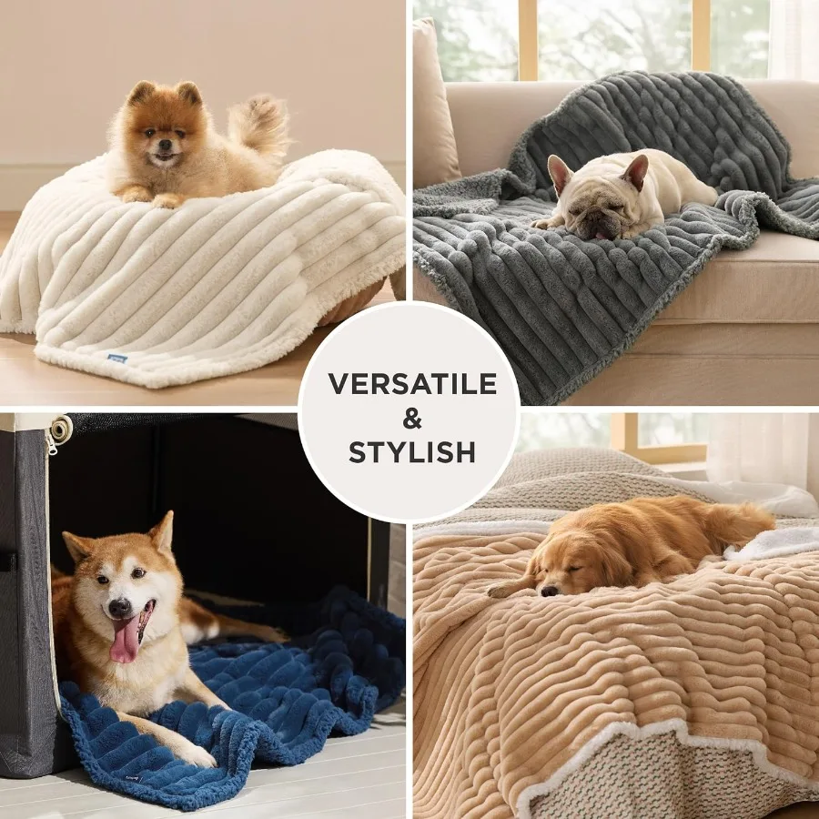 Coperte per cani impermeabili da letto per cani di taglia grande Coperta morbida per gatti in velluto a coste per protezione del divano letto Lavabile e accogliente Calmi