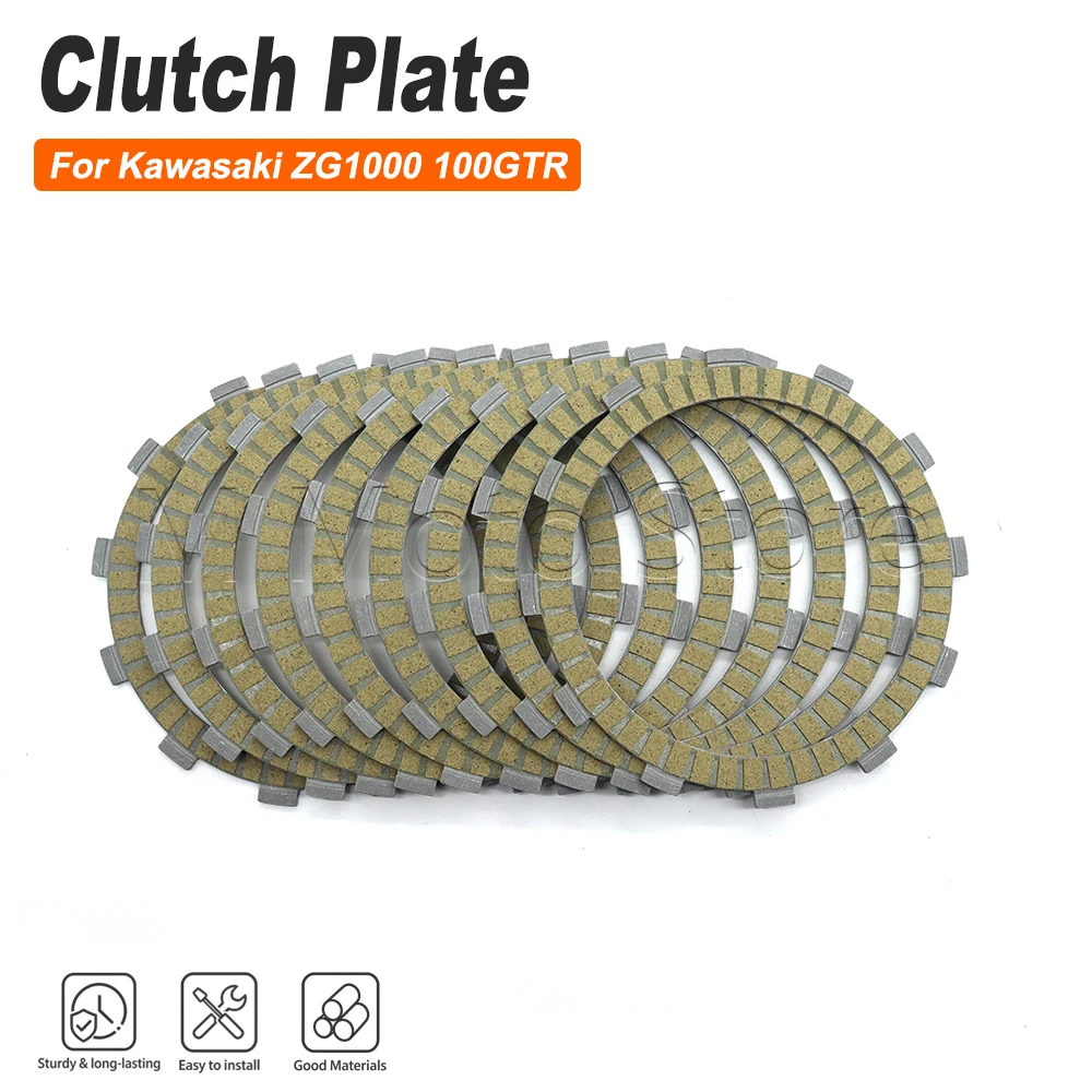 For Kawasaki ZG1000 1000GTR Concours ZG1200 Voyager ZX1000 ZX-10 GPZ1000RX ZR1200 ZRX1200 Clutch Friction Disc Plate