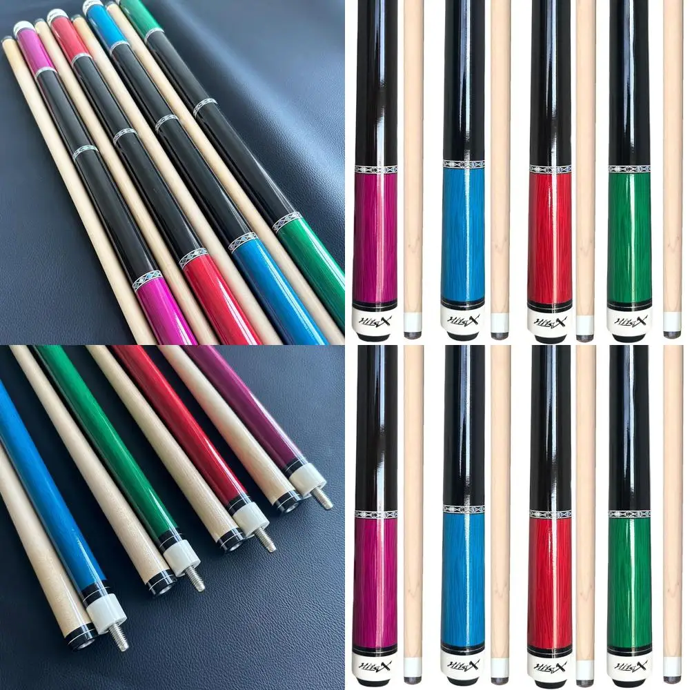 

Professional 4-Piece Pool Cue Set with 13mm Tips, 18-21oz Weights, 58 Length, Hardwood Shaft