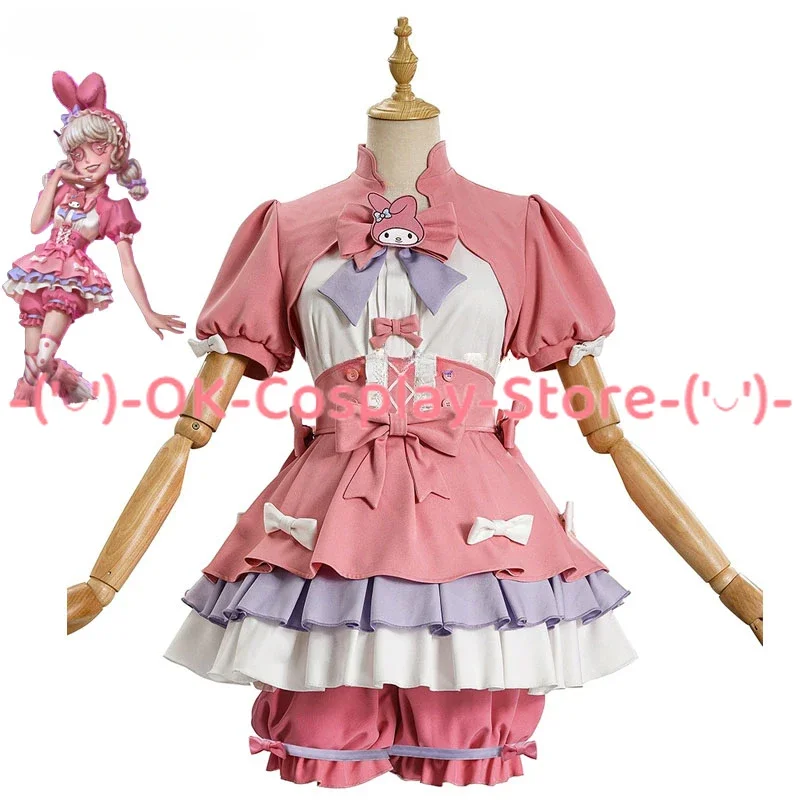 

Game Identity V Cheerleader Cosplay Costume Women Pink Dress Fancy Party Suit Halloween Carnival Uniforms Anime Clothing